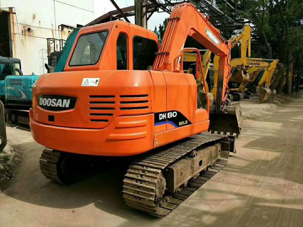 Buy cheap 2014 Year 8 Ton Used Doosan Excavator DH80GO 400mm Shoe Size 3247h Working Hours from wholesalers
