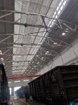 1.5KW Massive HVLS Industrial Ceiling Fans High Airflow Low RPM Ceiling Fans