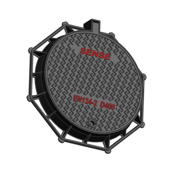 D400 Steel Manhole Cover Round Eight Angle Ductile Iron EN GJS500-7 Building