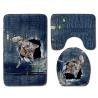Buy cheap Pets Universal Toilet Lid Cover Bathroom Mat 3 Piece Set Non Slip from wholesalers
