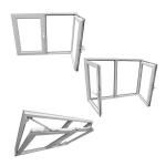 Buy cheap European Style Tilt and Turn UPVC Window Outward Swing from wholesalers