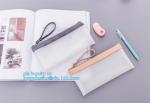 clear vinyl TPU pencil case bag with zipper for boys girls, Creative contracted