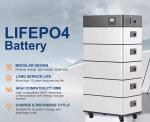 Powerful 15KWh Stacked LiFePO4 Lithium Ion Battery 51.2V 280AH for Solar Energy