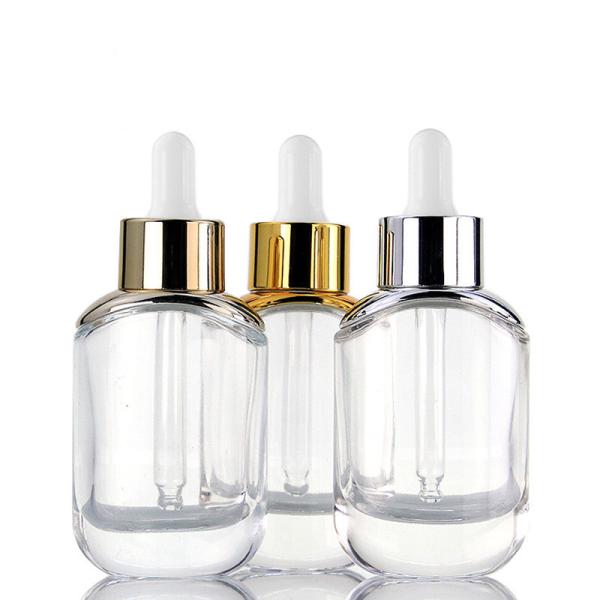 Buy cheap Other Cosmetic CUSTOM Empty Oval Unique Essential Oils Glass Dropper Bottle for Hair Oil 15ml 30ml 50ml 1oz 2oz from wholesalers