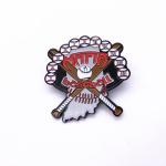 Fashion State Trading Pins Dye Black Metal Iron Soft Enamel Epoxy Lapel Pin
