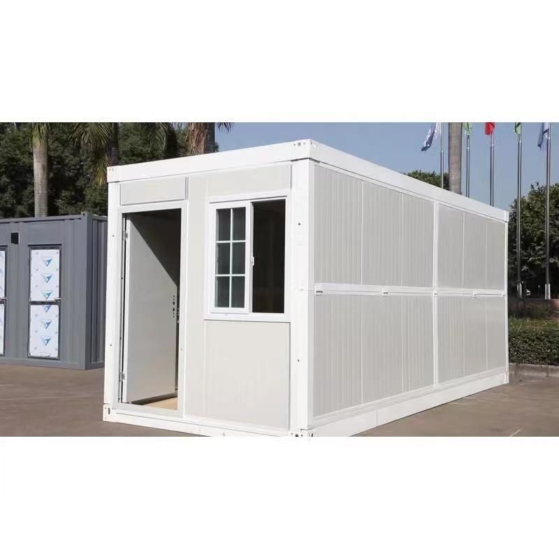 Electro Galvanized Steel Structure Outdoor Cafe Container House with Glass Panels