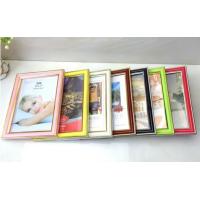 Buy cheap 6inch High glossy with gold foil edge PVC plastic photo frame 7color avaiable product