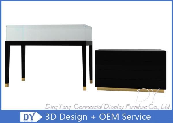Buy cheap Customizable Attractive Jewelry Showcase Display With MDF + Tempered Glass from wholesalers
