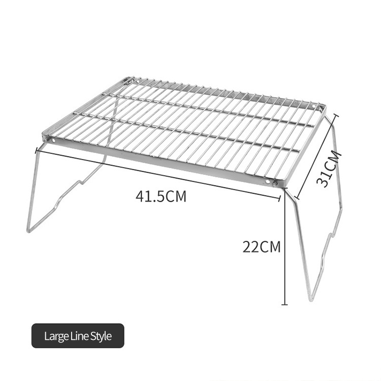 Foldable Food Grade Stainless Steel BBQ Grill Rack
