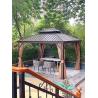 Buy cheap Metal Roof Gazebo 10 'X 12' Outdoor Gazebo Metal Roof with Mesh and Curtains, Outdoor Backyard Deck Garden from wholesalers