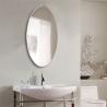 Buy cheap Used In Bathrooms Toilets And Bedrooms Oval Frameless Wall-Mounted Makeup Mirror from wholesalers