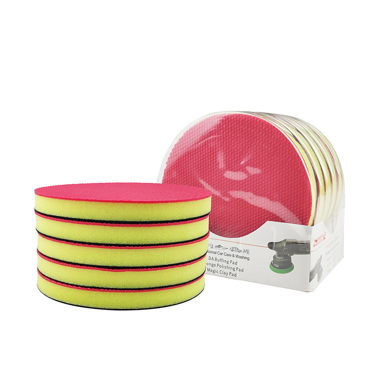 3 Inch 4 Inch Pink Car Clay Pad Detailing Tools Used By Hand.