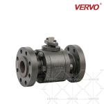 High Pressure 2 Three Piece Forged Trunnion Mounted Ball Valve Api 608 DN50