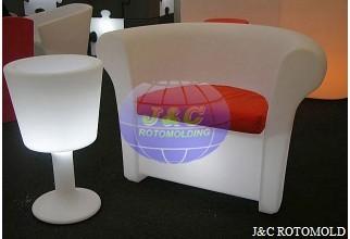 Buy cheap LLDPE Plastic Rotational Moulding For Roto Molded LED Light Sofa And Table Parts from wholesalers