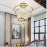 Buy cheap Luxury Staircase Crystal Chandelier Large Modern Rings silver chandeliers(WH-NC-49) from wholesalers