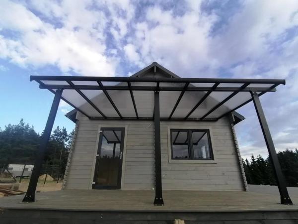 Buy cheap 13m2 tarasu garden wall mounted DIY patio cover aluminum sunshade outdoor gazebo patio cover Sun Shelter Black from wholesalers