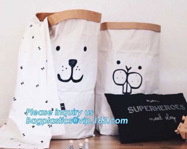 washable paper and tyvek foldable storage sack basket, tyvek bag waterproof storage container hamper baskets bagplastics