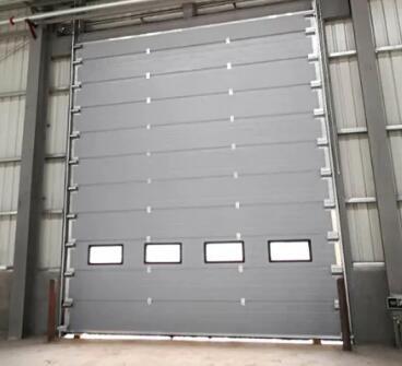 Manual Operate Insulated Sectional Doors Height 500mm With Chain Hoist Anti
