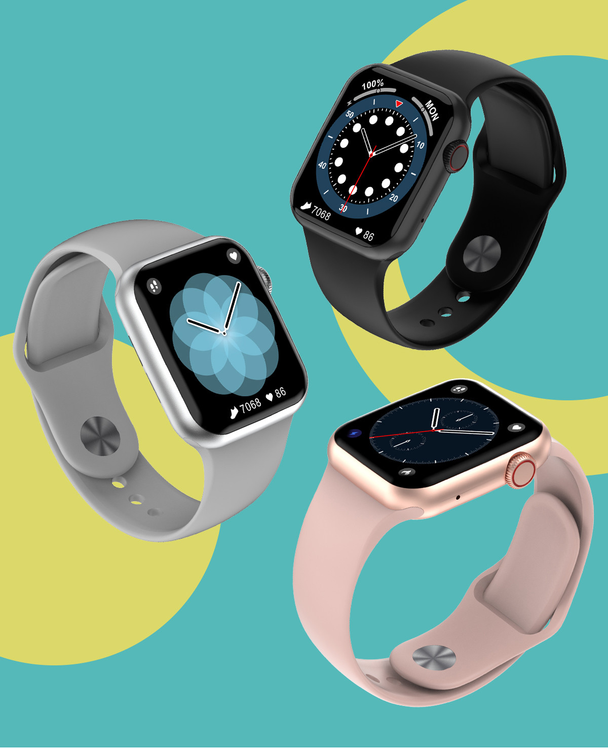 DT100 SMART WATCH 6 SERIES CALL IP68 WATERPROOF WOMEN MEN SMARTWATCH ECG HEART RATE BLOOD PRESSURE