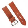 Buy cheap SHX Narrow 18mm Genuine Leather Watch Band Dark Brown With Double Colors from wholesalers