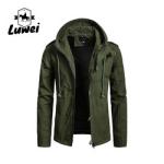 2022 Winter Chaqueta Moto Abrigos Hombre Utility Cotton Padded Hooded Cardigan