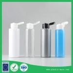 PET black white cosmetic packing with lid plastic lotion bottles emulsion bottle