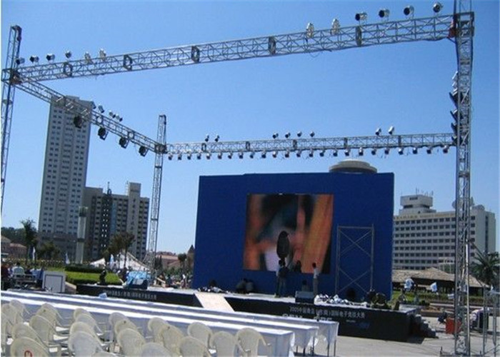 Outdoor Rental LED Screen Curve Cabinets 500x500mm P3.91 P2.976 P2.604 For Events