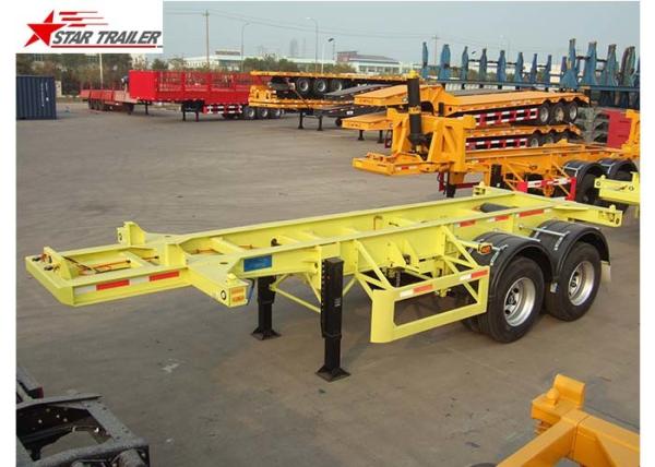 Buy cheap Leaf Spring Suspension 3 Axle Flatbed Trailer Light Duty 425/65r222.5 Tire from wholesalers