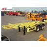 Buy cheap Leaf Spring Suspension 3 Axle Flatbed Trailer Light Duty 425/65r222.5 Tire from wholesalers