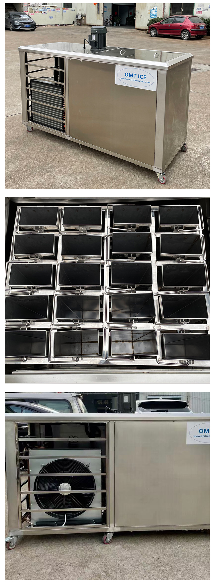 Automated Salt Water Ice Block Machine Single Phase Block Ice Maker Machine