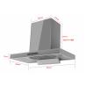 Buy cheap Size 600-900mm,S.S Or Metal Painted,110v-220v,copper Wire Motor,strong Power,luxury Range Hood For Home Kitchen from wholesalers