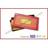 Buy cheap Red Matt Customized Hard Board Gift Packaging Boxes with Embossing , Hot Stamping LOGO from wholesalers