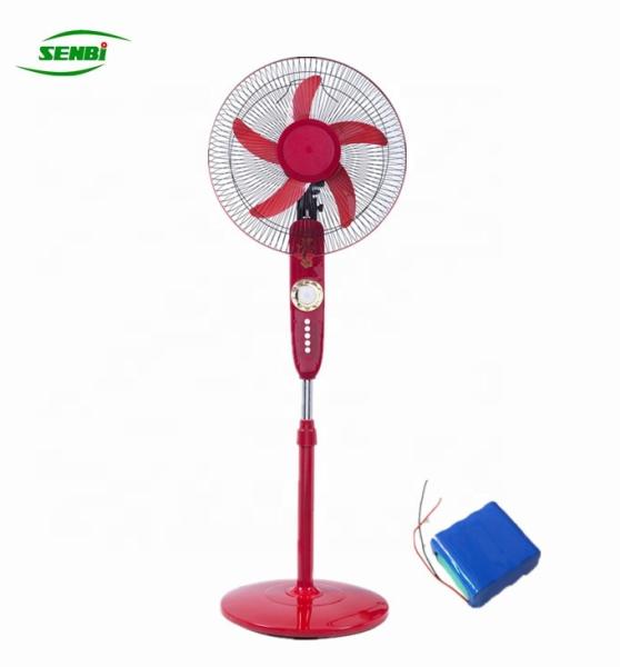Buy cheap Summer Cooling DC Rechargeable Fan With Dc Copper Motor And 9pcs Led Light from wholesalers