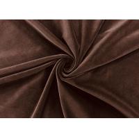 Buy cheap 300GSM 90% Polyester Microfiber Velvet Fabric for Home Textile Brown product
