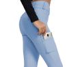 Buy cheap Light Blue Anti Pilling Women Horse Riding Pants Equestrian Clothes from wholesalers