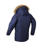 Multi Pocket Mens Warm Long Winter Bomber Jacket With Fur Hood Removable