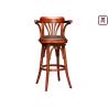 Buy cheap Rustic Vintage Restaurant Bar Stools Solid Wood / Metal For Cafe / Salon / Hotel from wholesalers