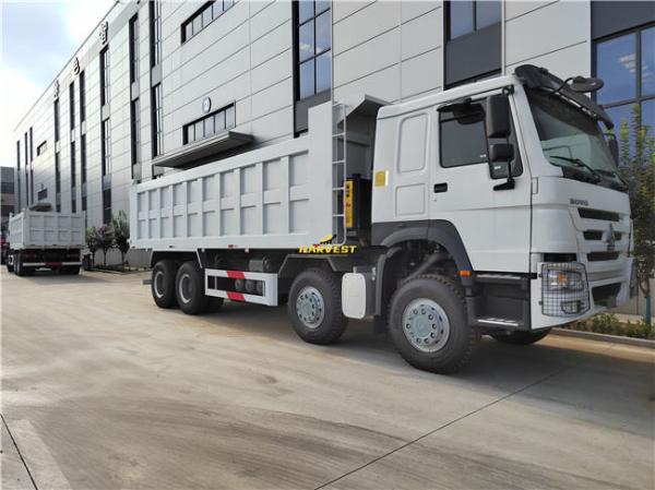 Buy cheap New 12 Wheels Howo Dump Truck 400hp 45 Ton Loading Capacity Hyva Cylinder from wholesalers