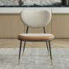 Buy cheap 30kgs Ultra Modern Dining Chairs Metal Frame Microfiber Dining Chair from wholesalers