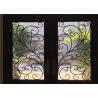 Buy cheap Anti Rust Low E Iron Door Glass , Hot Dip Galvanized Double Entrance Doors from wholesalers