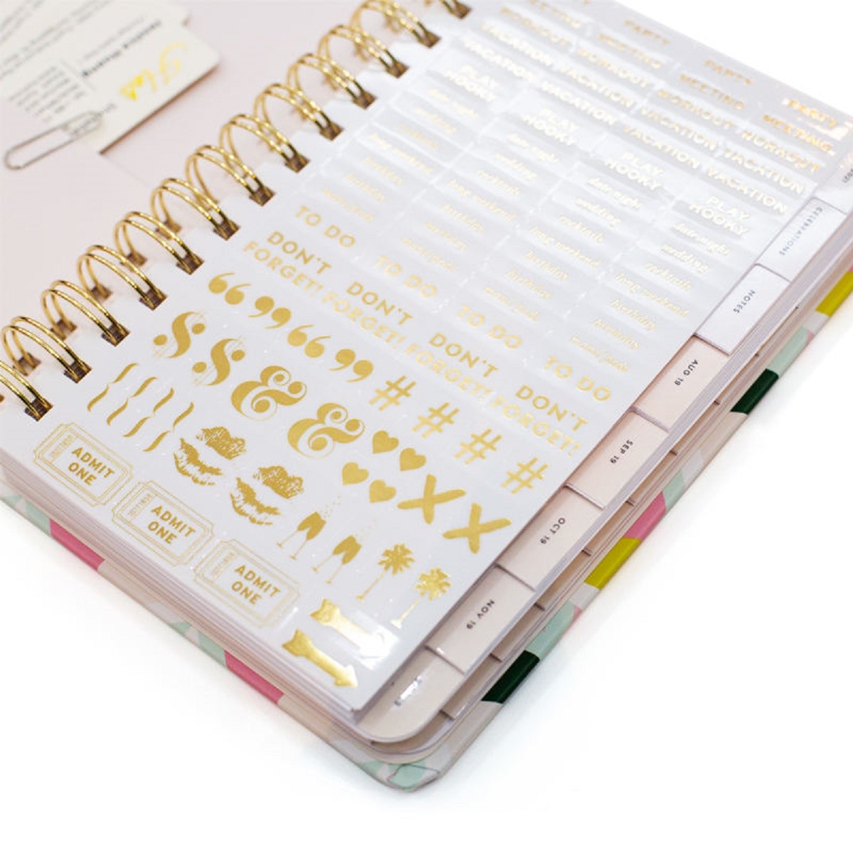 B5 Spiral Personalized Hardcover Notebook 100g Printing Planner