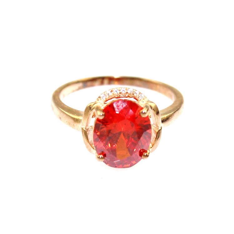 White Gold Plated 925 Silver Tanzanite Cubic Zircon Gemstone Ring (R227)