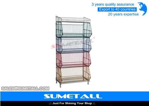 Buy cheap Stackable Wire Basket Storage Shelves from wholesalers