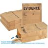 Buy cheap Pack Paper Police Evidence Bags 9.45 * 5 * 3 Inch Crime Scene Paper Evidence Bag For Receipts from wholesalers