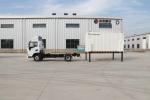 4*2 Mini 5 Ton 19CBM Dry Van Trucks Detachable Body And Hydraulic Outriggers For