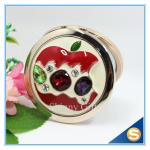 Shinny Gifts Newest Design Round Compact Mirror Folding Small Pocket Mirror