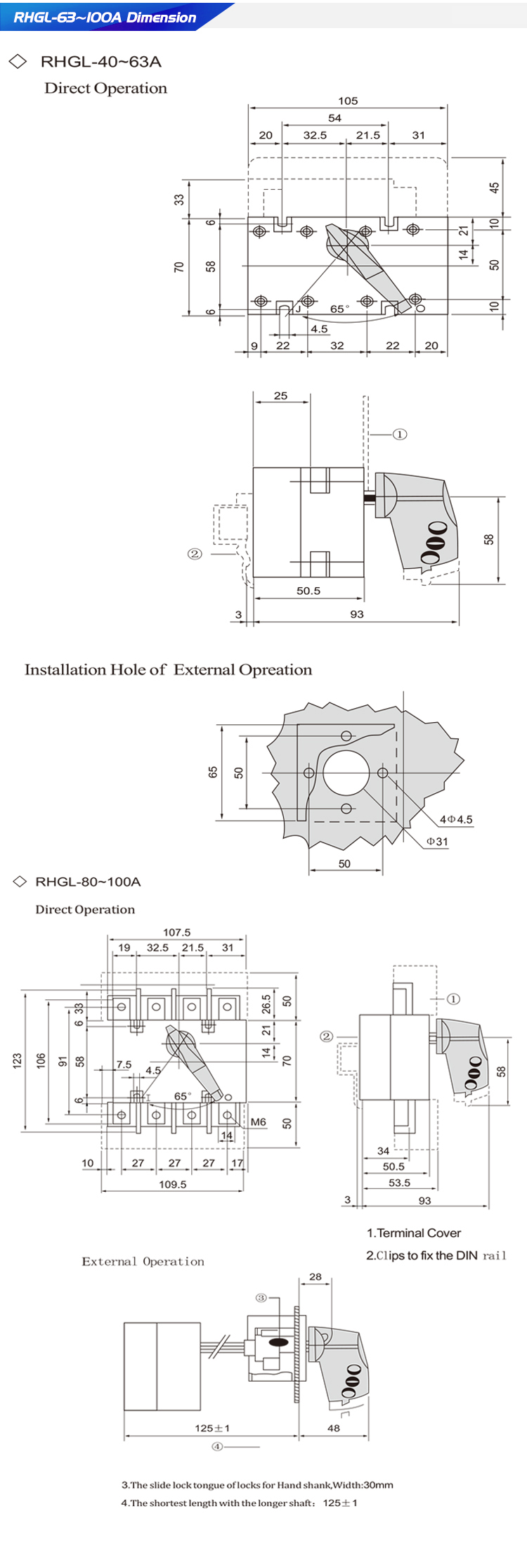 Guaranteed Quality Unique 63-3200a 3 Phase Manual Changeover Switch