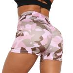 Women Yoga Camouflage Running Shorts Butt Lifting Stretch Trouser