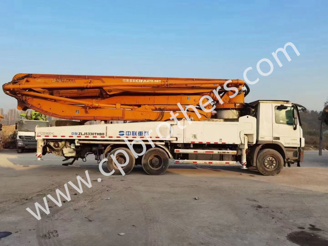 Used Concrete Boom Pump 47m with Mercedes Benz Zoomlion
