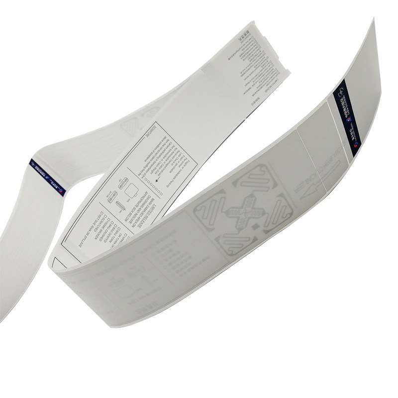 Custom RFID 860~960MHz 475*54mm Luggage Label Sticker Baggage For Tracking Management